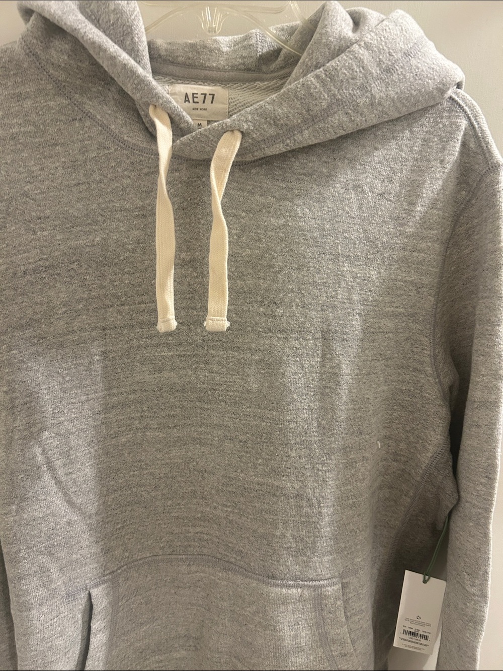 American Eagle Outfitters Light Gray Pullover Hoodie